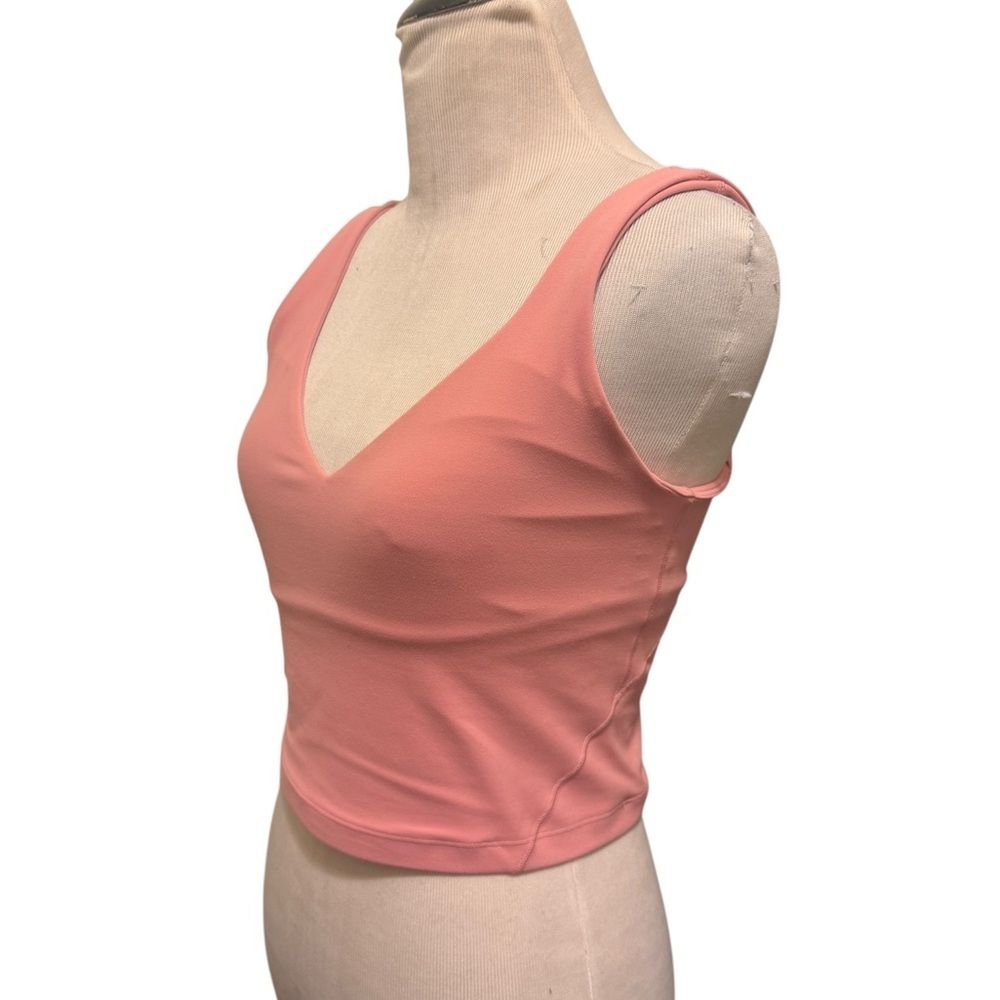 Lululemon Pink Athletic Tank Top with attached sport bra - Picture 4 of 8